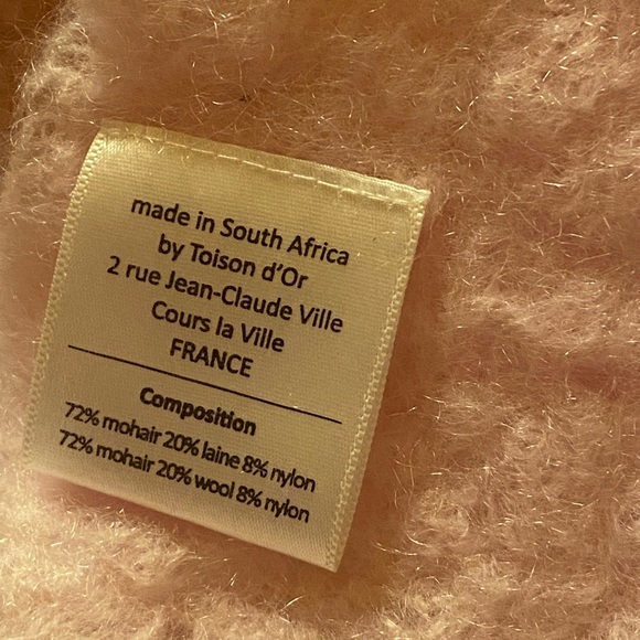 Vintage PINK MOHAIR WOOL THROW BLANKET BARBIE CORE GIRL AMAZING QUALITY EUC - Picture 4 of 6